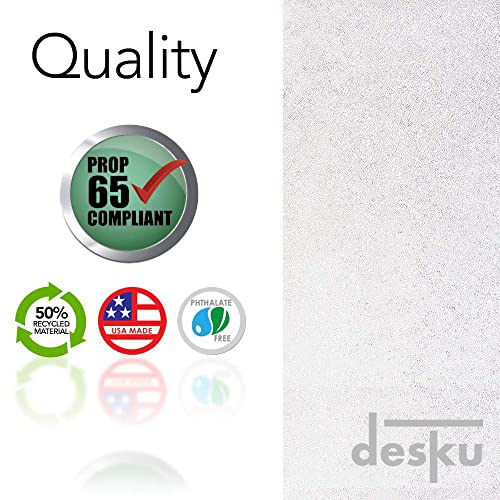 DESKU Office Desk Chair Mat – PVC Mat for Hard Floor Protection, Clear, 46 Inches x 60 Inches, Made in The USA, Home Office Supplies