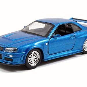 Brians Nissan Skyline GT-R, Blue - Jada 97185 - 1/32 Scale Diecast Model Toy Car