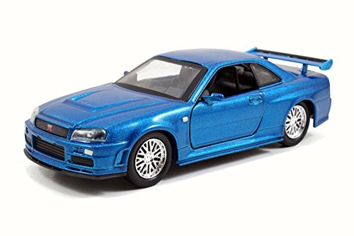 Brians Nissan Skyline GT-R, Blue - Jada 97185 - 1/32 Scale Diecast Model Toy Car