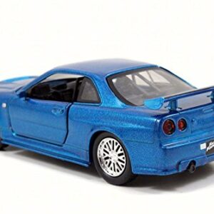 Brians Nissan Skyline GT-R, Blue - Jada 97185 - 1/32 Scale Diecast Model Toy Car
