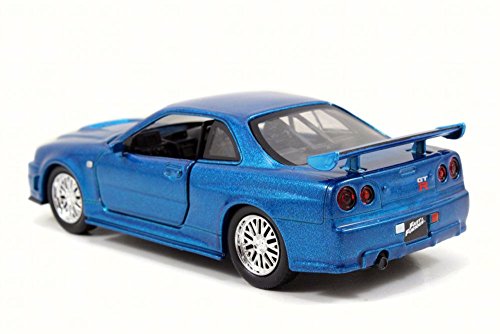 Brians Nissan Skyline GT-R, Blue - Jada 97185 - 1/32 Scale Diecast Model Toy Car