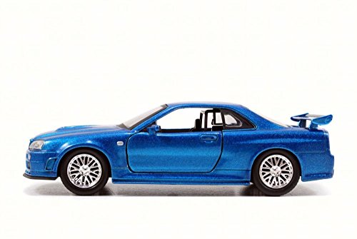 Brians Nissan Skyline GT-R, Blue - Jada 97185 - 1/32 Scale Diecast Model Toy Car