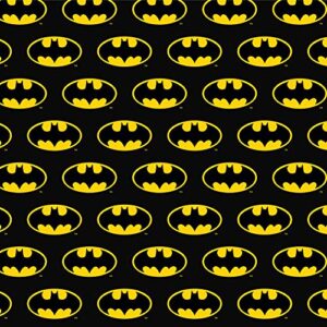 Batman Classic Bat Shield Logo Premium Roll Gift Wrap Wrapping Paper