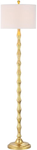 SAFAVIEH Lighting Collection Aurelia Farmhouse Antique Gold 64-inch Living Room Bedroom Home Office Standing Floor Lamp (LED Bulb Included)