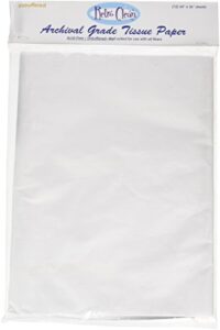 retroclean unbuffered archival grade tissue paper, 24-inch x 36-inch, 12 sheets