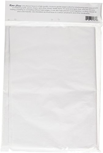 RetroClean Unbuffered Archival Grade Tissue Paper, 24-Inch x 36-Inch, 12 sheets