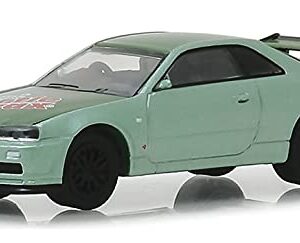 GreenLight 1/64 2000 Nissan Skyline GT-R (R34) - Two-Tone Green - Turtle Wax 30017 [Shipping from Canada]