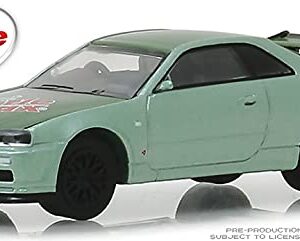 GreenLight 1/64 2000 Nissan Skyline GT-R (R34) - Two-Tone Green - Turtle Wax 30017 [Shipping from Canada]