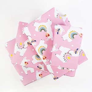 CENTRAL 23 - Llama Wrapping Paper - 6 Gift Wrap Sheets - Sassy Llamas - Pink - Birthday Wrap for Women Her Girls Teenagers