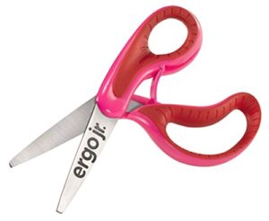 westcott kids 5″ ergo jr. pointed scissors, assorted colors (16671)