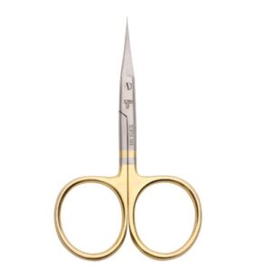 dr. slick hair scissor, 4-1/2″, gold loops, microtip, straight