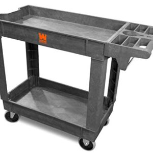 WEN 73009 500-Pound Capacity 40 by 17-Inch Two-Shelf Service Utility Cart