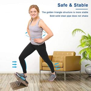 StrongTek Portable Slant Board, Adjustable Incline Boards, Calf Stretcher, Foot Stool, for Home, Office, Travel, Indoor, and Outdoor Exercise