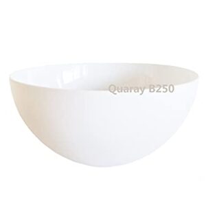 Quaray 10 Inch Plastic Bowl Lamp Shade for Torchiere Floor Lamp, White, B250