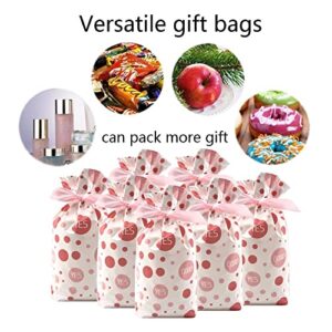 DKAOVH Plastic Drawstring Gift Bags, Candy Bags, Treat Bags, Cookie Bags, Party Favor Gift Wrapping(30 Pack)
