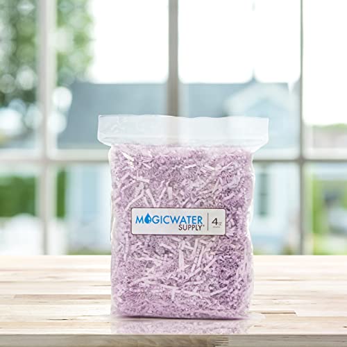 MagicWater Supply Crinkle Cut Paper Shred Filler (4 oz) for Gift Wrapping & Basket Filling - Lavender