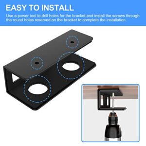 GOME Under Desk Laptop Mount Metal Bracket with Felt Board to Protect Your Laptop, Under Desk Laptop Tray Holder Desk Shelf with Screws to Enhanced Stability