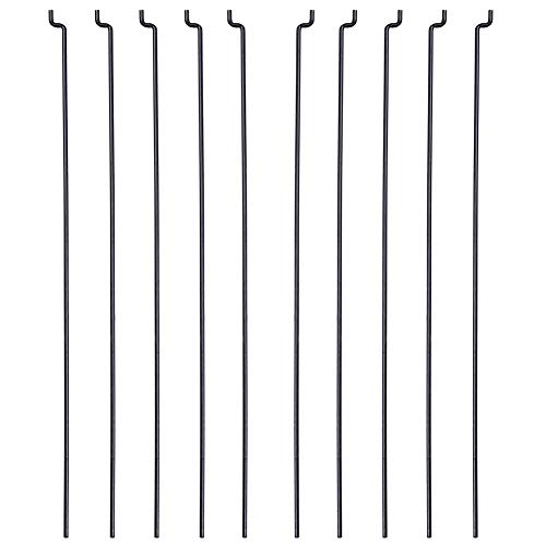 Hobbypark Φ1.2mm x L120mm Steel Z Style Pull / Push Rods Parts for RC Airplane Plane Boat Replacement (Pack of 10)