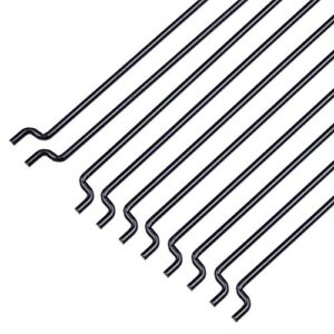 Hobbypark Φ1.2mm x L120mm Steel Z Style Pull / Push Rods Parts for RC Airplane Plane Boat Replacement (Pack of 10)