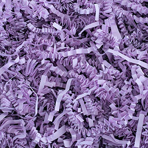 Crinkle Cut Paper Shred Filler (2 LB) for Gift Wrapping & Basket Filling - Lavender | MagicWater Supply