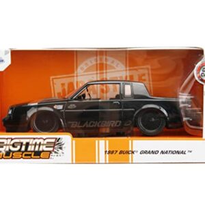 1987 Grand National Black Metallic Blackbird Bigtime Muscle Series 1/24 Diecast Model Car by Jada 34199