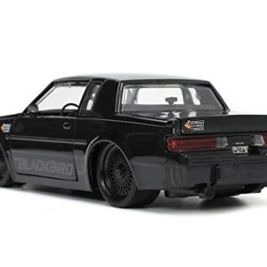 1987 Grand National Black Metallic Blackbird Bigtime Muscle Series 1/24 Diecast Model Car by Jada 34199