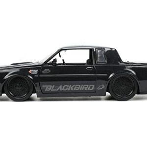 1987 Grand National Black Metallic Blackbird Bigtime Muscle Series 1/24 Diecast Model Car by Jada 34199