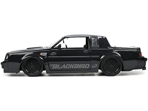 1987 Grand National Black Metallic Blackbird Bigtime Muscle Series 1/24 Diecast Model Car by Jada 34199