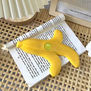 Banana Door Draft Stopper Wedge - Novelty Funny Door Stops Fruit-Shaped Cute Door Stop - Door Wedge Stopper - Rubber Banana Door Stoppers for Bottom of Door Stoppers Floor for Home, Office or Hotel