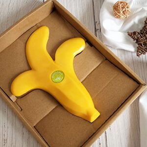 Banana Door Draft Stopper Wedge - Novelty Funny Door Stops Fruit-Shaped Cute Door Stop - Door Wedge Stopper - Rubber Banana Door Stoppers for Bottom of Door Stoppers Floor for Home, Office or Hotel