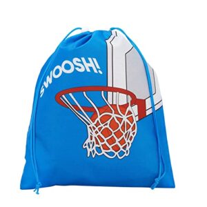 BLUE PANDA Basketball Party Favor Drawstring Gift Bags (12 x 10 in, 12 Pack)