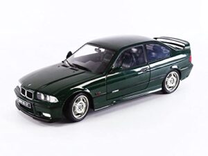 solido s1803907 1:18 1995 bmw e36 coupe m3 gt-british racing green porsche collectible miniature car