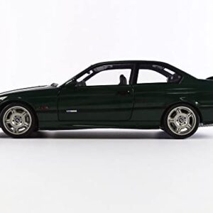 Solido S1803907 1:18 1995 BMW E36 Coupe M3 GT-British Racing Green Porsche Collectible Miniature car