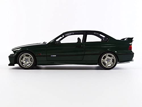 Solido S1803907 1:18 1995 BMW E36 Coupe M3 GT-British Racing Green Porsche Collectible Miniature car