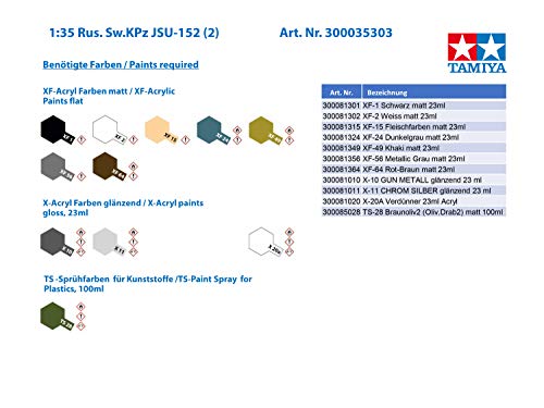 Tamiya Models JSU-152 Russian Heavy Self-Propelled Gun