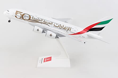 Daron SkyMarks Emirates A380 1/200 w/Gear 50th Anniversary SKR1034