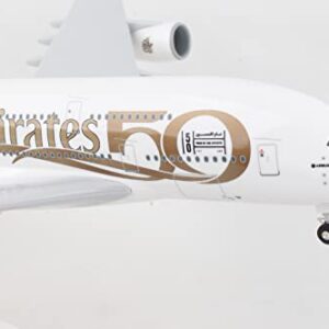 Daron SkyMarks Emirates A380 1/200 w/Gear 50th Anniversary SKR1034