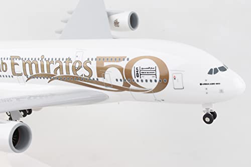 Daron SkyMarks Emirates A380 1/200 w/Gear 50th Anniversary SKR1034