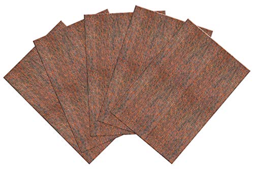 Self-Adhesive Brick Paper Scale Scenery Strips (1:43 O Scale 10 Count)