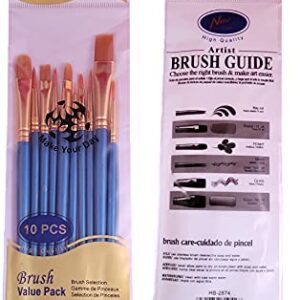 Testors Fluorescent Enamel Paint Variety, Orange, Yellow, Blue, Pink, Green, and Thinner 1/4 oz (Pack of 11) - with Make Your Day Paintbrushes