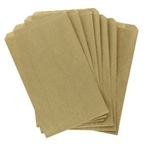 5″x7.5″ – 200 count – flat brown kraft paper bags by flexicore packaging®, shopping, mechandise, party, gift bags