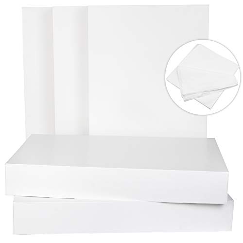 JOYIN 12 PCS White Large Gift Boxes 17" x 11" x 2.4" Cardboard Shirt Boxes with Lids for Sweaters, Robes for Christmas, Holiday, Xmas, Father's Day, Birthdays Gift Wrapping