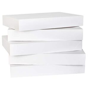 JOYIN 12 PCS White Large Gift Boxes 17" x 11" x 2.4" Cardboard Shirt Boxes with Lids for Sweaters, Robes for Christmas, Holiday, Xmas, Father's Day, Birthdays Gift Wrapping