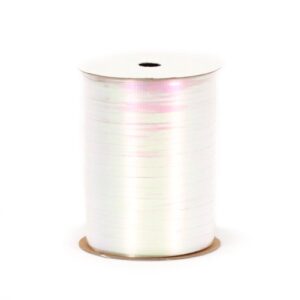 berwick rc15 01 crimped iridescent curling ribbon, 3/16-inch wide by 100-yard spool, white