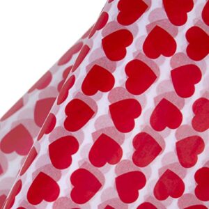 wrapaholic gift wrapping tissue paper – 24 sheets 19.7×27.5 inch valentine’s day sweet heart design gift wrap paper bulk for packing, diy crafts