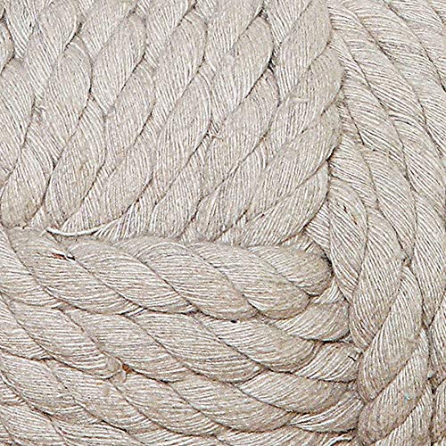 Creative Co-Op Nautical Rope Knot Cotton Door Stop, Ivory