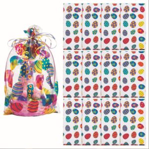easter basket bags (12 pack) 17 3/4″ cellophane