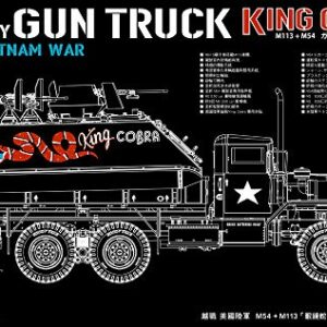 AFV Club FV35323 1/35 US Army Ganttrucks King Cobra M54+M113 Plastic Model / AFV35323 1:35 AFV Club US Army Gun Truck King Cobra Vietnam War [Model Building KIT]