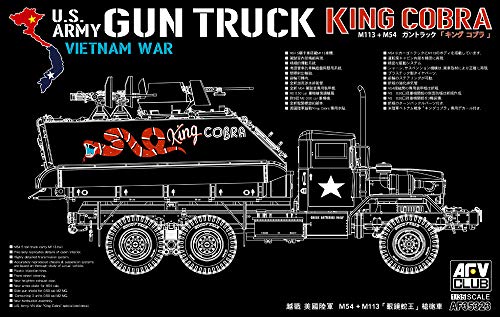 AFV Club FV35323 1/35 US Army Ganttrucks King Cobra M54+M113 Plastic Model / AFV35323 1:35 AFV Club US Army Gun Truck King Cobra Vietnam War [Model Building KIT]