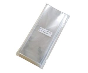 100 pcs 3×8 (o) clear flat cello cellophane bags good for bakery cake cookie candies